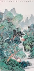 韦韬作品朗月疏秋