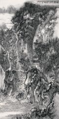 石峰作品青城山印象