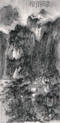 石峰作品元好问诗意