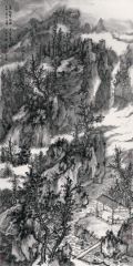 石峰作品溪堂正早秋