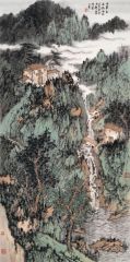 石峰作品山翠自成微雨色