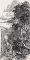 石峰作品山深松翠冷