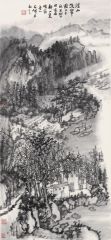 石峰作品溪水流翠图