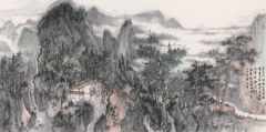 石峰作品苍烟围壑夏生寒