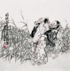 张立奎作品归渔图