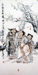 张立奎作品春园赏梅图