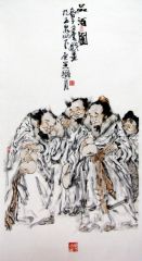 张立奎作品品酒图