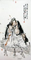 张立奎作品美人扶得醉人归