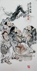 张立奎作品论酒图