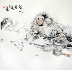 张立奎作品听松图