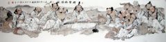 张立奎作品群仙听琴图
