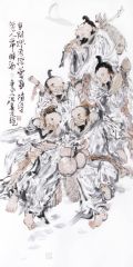 张立奎作品修仙醉酒图
