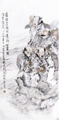 张立奎作品雾锁春潮天连海