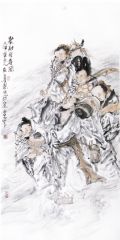 张立奎作品聚财有寿图