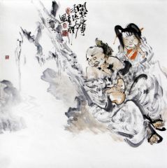张立奎作品闲来无事看流水
