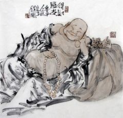 张立奎作品得财睡安