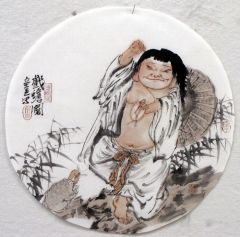 张立奎作品戏蟾图