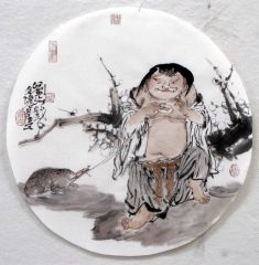张立奎作品刘海戏金蟾
