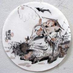 张立奎作品得财图
