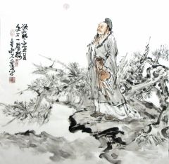 张立奎作品谷穷千里目 更上一层楼