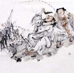 张立奎作品多鱼图