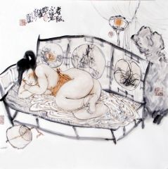 张立奎作品春眠不觉晓