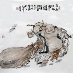 张立奎作品有财纳福图
