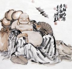 张立奎作品有财多寿多福图