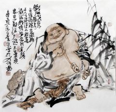 张立奎作品刘海戏蟾