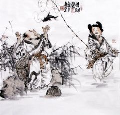 张立奎作品得财图