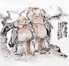 张立奎作品和合二仙