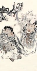张立奎作品游春图