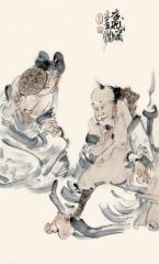 张立奎作品夜赋图 