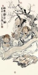 张立奎作品郊野对文图