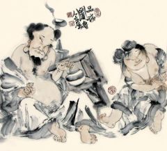 张立奎作品品夜图
