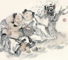 张立奎作品品酒图