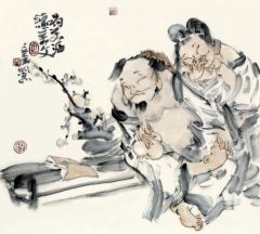 张立奎作品喝美酒读美文