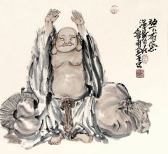 张立奎作品放下布袋 浑身自在