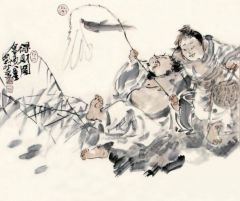 张立奎作品得财图