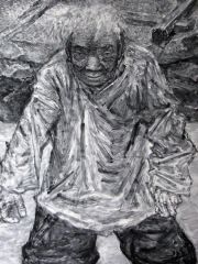 张立奎作品母亲（局部）