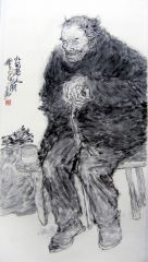 张立奎作品九旬老人