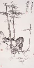 周逢俊作品黄山松图