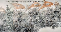 张立奎作品长征丰碑-会宁大军大会师
