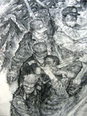 张立奎作品我们都是汶川人(局部10) 