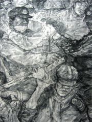 张立奎作品我们都是汶川人(局部01) 