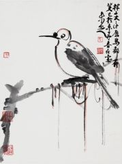 马未定作品花鸟作品