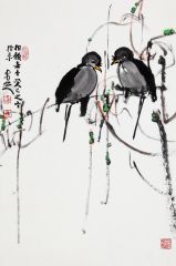 马未定作品花鸟作品