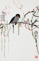 马未定作品花鸟作品