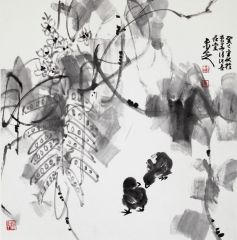 马未定作品花鸟作品