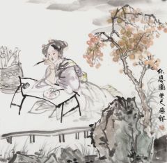 陈燕侬作品秋思图